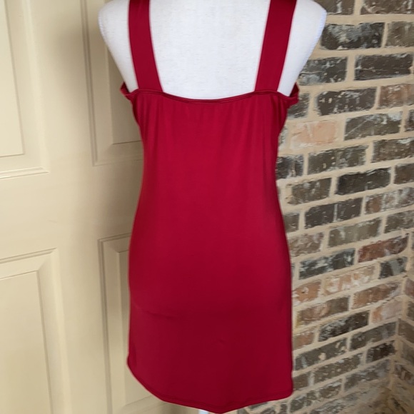 Rue 21 Rich Red Heavy Bead Embellished Special Occasion Halter Top/Dress Size XL - Picture 6 of 12